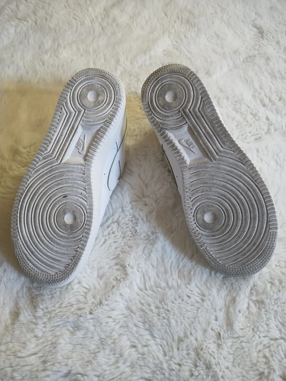 Nike Kids All-White Low-Top Sneakers